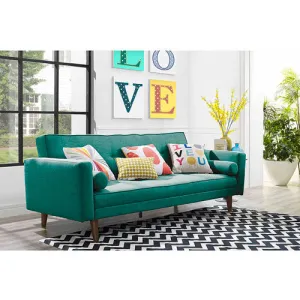 Westminster Vintage Linen Upholstered Futon, Multiple Colors