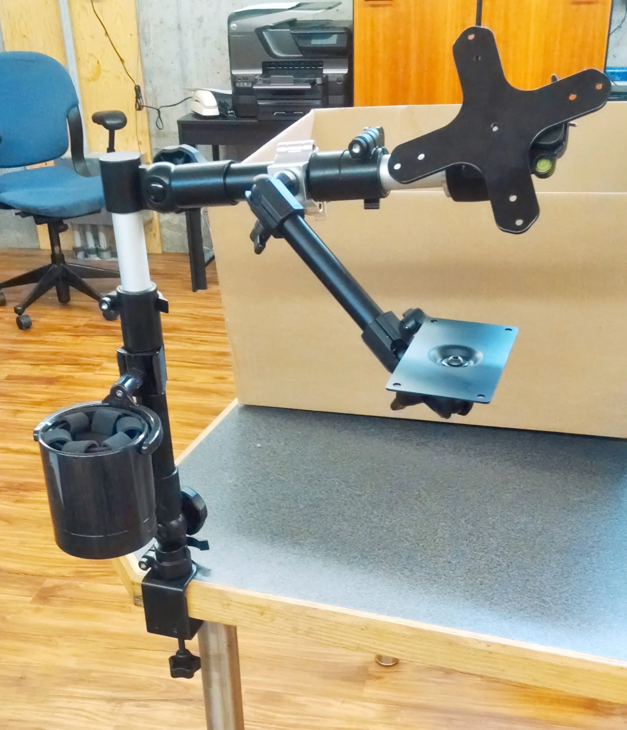 Wheelchair Drink Cup Holder - Swiveling & Expandable