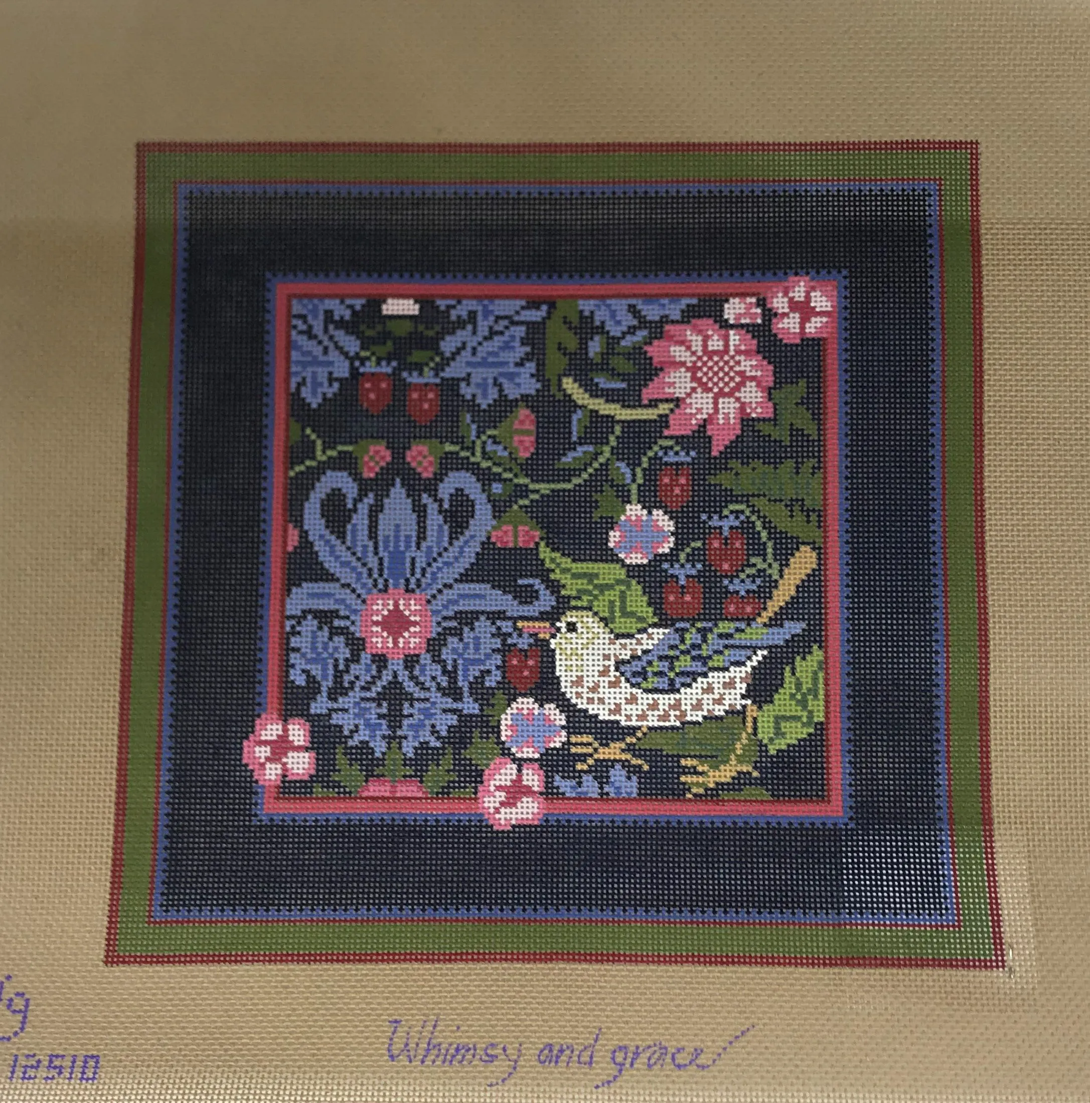 Whimsy and Grace WG12510 Strawberry Pillow