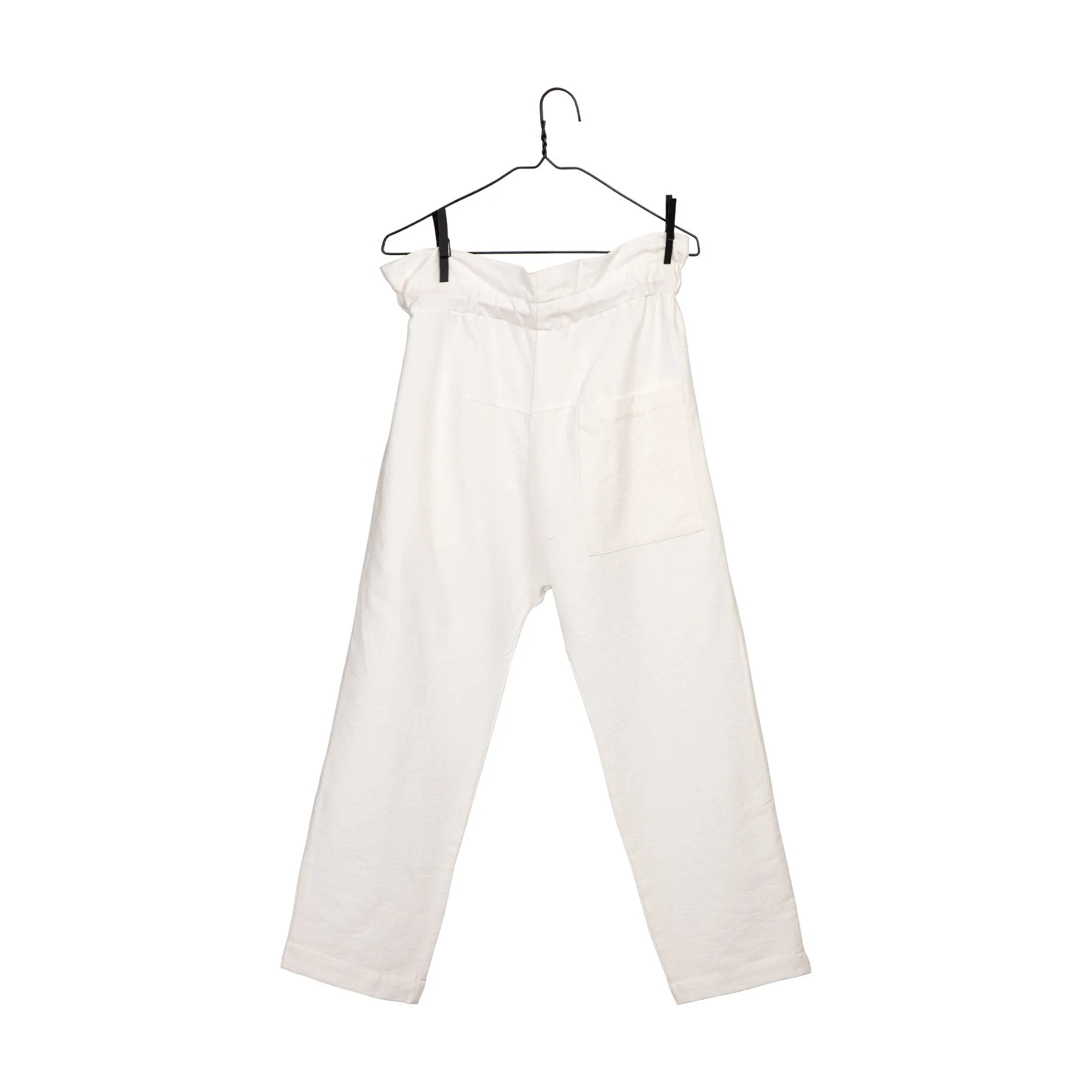 White Drawstring Pant