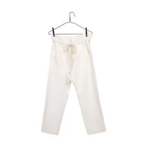 White Drawstring Pant