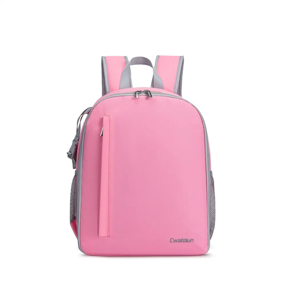 Women's Camera & Lens Backpack, DSLR Camera Backpack, Pink, 14 inches