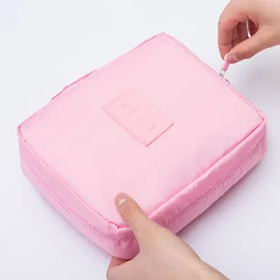 Women's Travel Organization Beauty cosmetic Make up Storage Cute Lady Wash Bags Handbag Pouch Accessories
