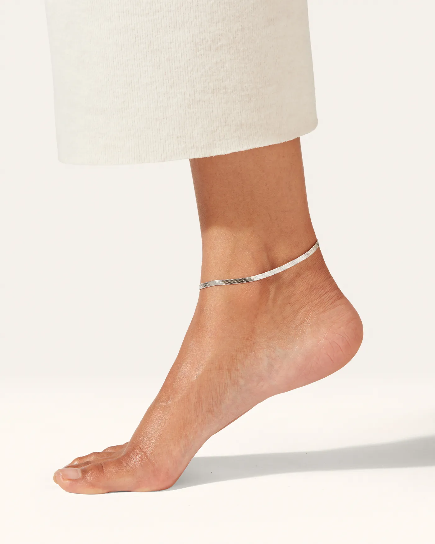 Zeina Anklet | Rhodium