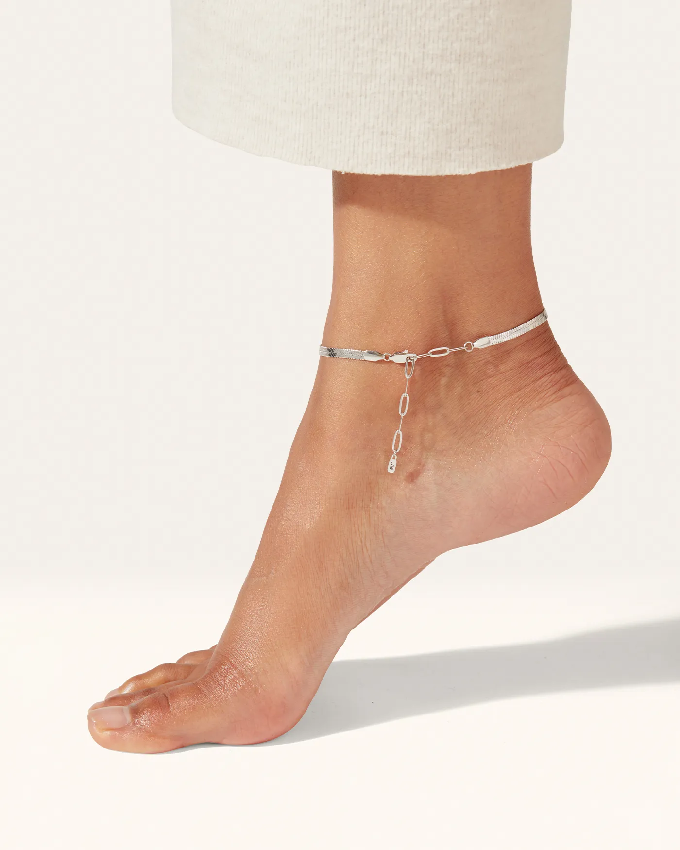 Zeina Anklet | Rhodium