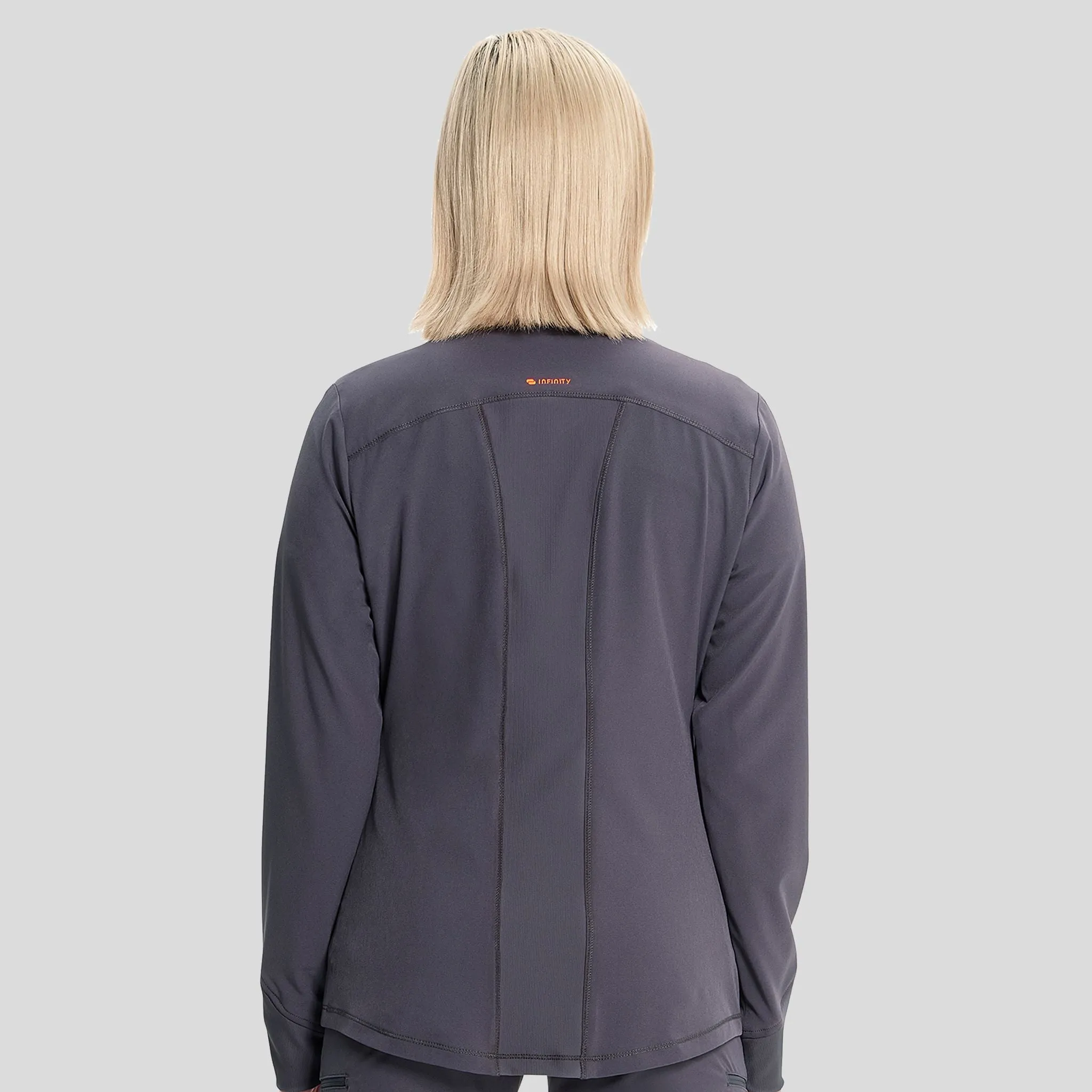 Zip Front Jacket | Pewter