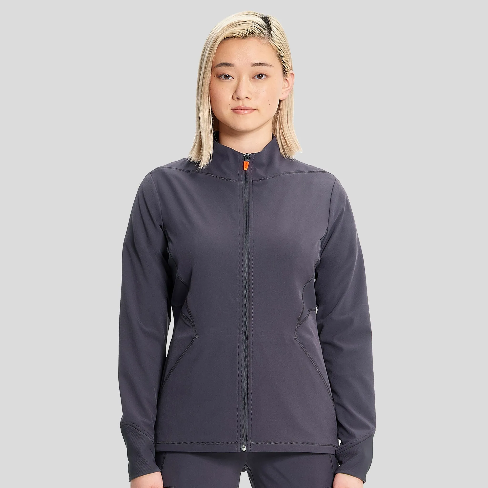 Zip Front Jacket | Pewter