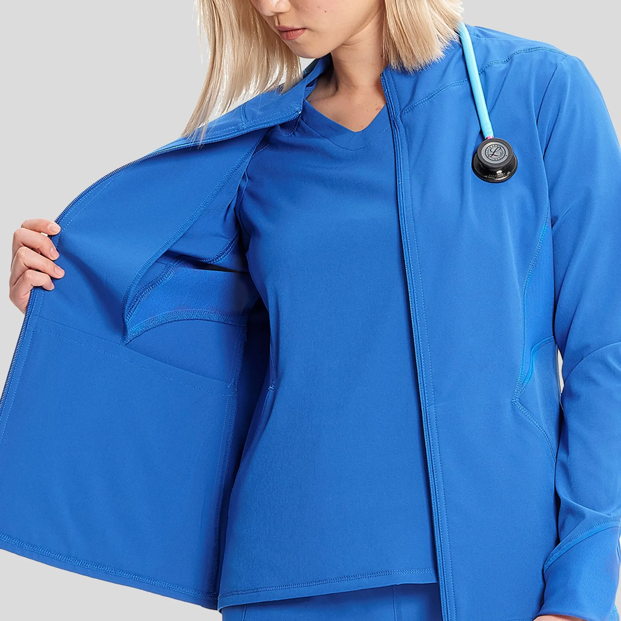 Zip Front Jacket | Royal