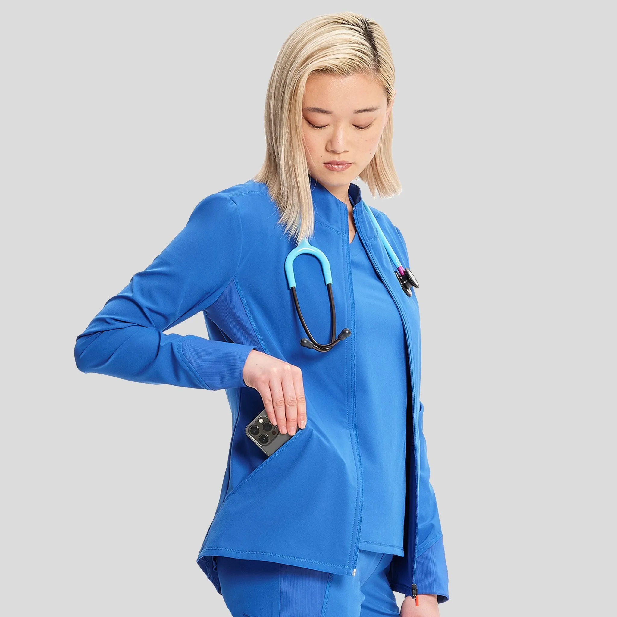 Zip Front Jacket | Royal