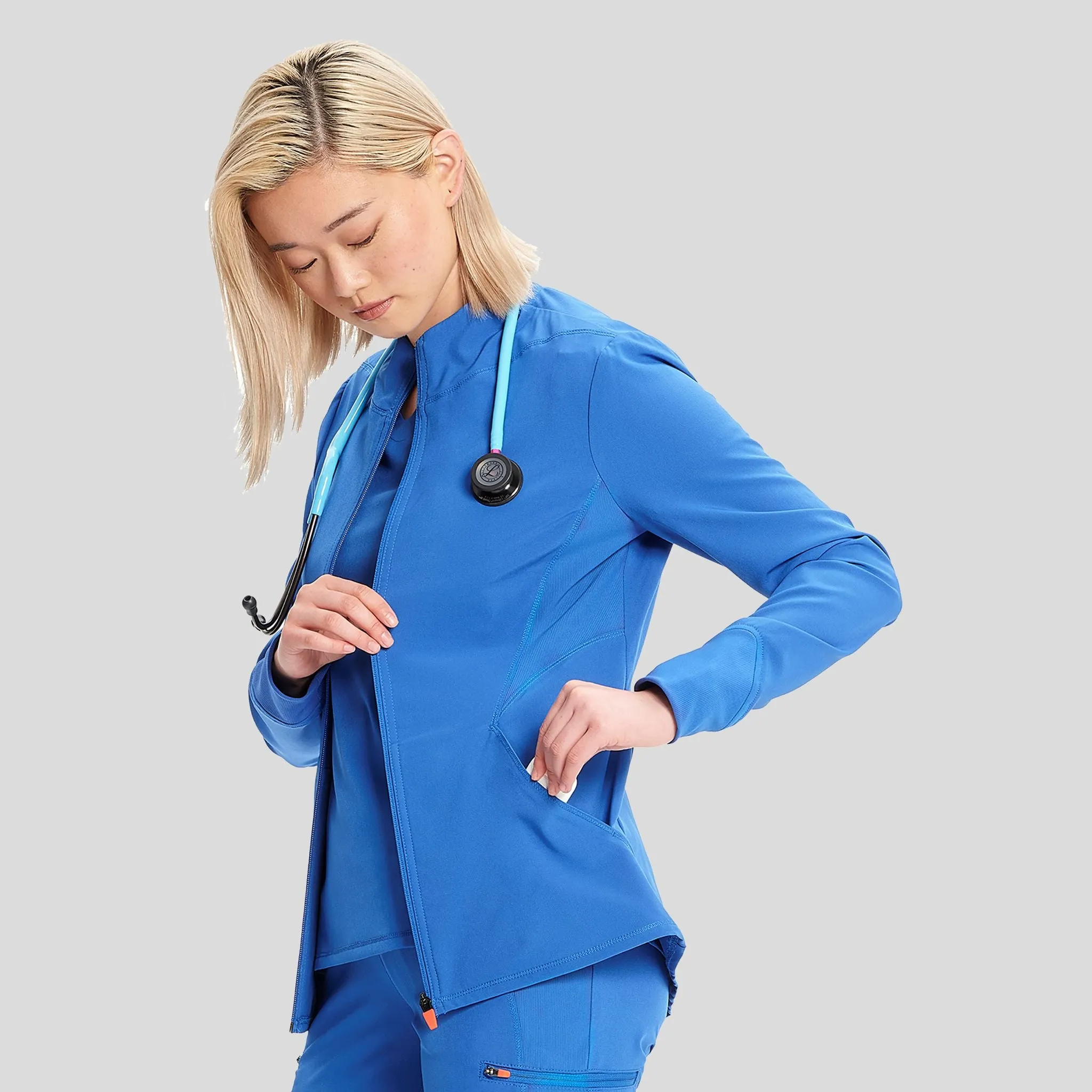 Zip Front Jacket | Royal